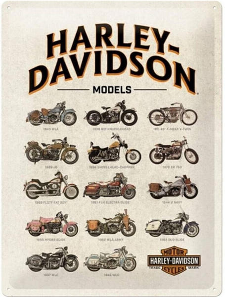 Nostalgic Art Blechschild Harley Models (30x40cm)