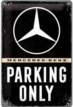 Nostalgic Art Blechschild Mercedes Parking (20x30cm)