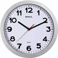 Maul - Wanduhr Step 30 X 5 Cm (d. X T) Kunststoff Silber