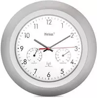 19450 Funk-wanduhr Mitthermo-/hygrom - Mebus