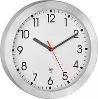 TFA Dostmann 60.3546.02 Funk Wanduhr 25 cm x 4 cm Aluminium (geb&uuml;rstet) (60.3546.02)