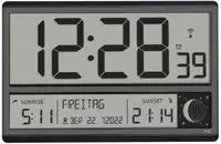 TFA Dostmann 60.4524.01 Funk Wanduhr 360 cm x 28 mm x 235 mm Schwarz Gro&szlig;es Display