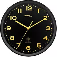 Techno Line Wt 8500-1 Gold Funk Wanduhr 30 Cm X 4.1 Cm Schwarz