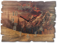 Artland Wanduhr "Holzuhr Alpines Hochland" wahlweise mit Quarz- oder...