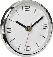 TFA Dostmann 60.3543.02 Funk Funkuhr 90 mm x 36 mm Chrom (gl&auml;nzend) zum Einbau