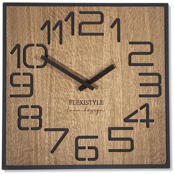 flexistyle Quadratische Wanduhr 40cm