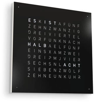 Qlocktwo Earth Earth 45 45 Frontcover Steel Series Black Pepper