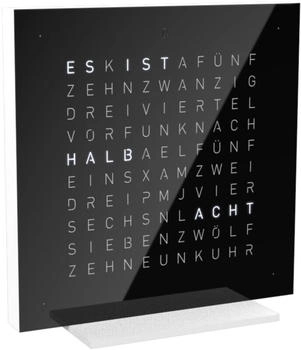 Qlocktwo Earth 13.5 Frontcover Pure Edition Black Ice Tea