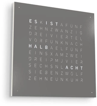 Qlocktwo Earth Earth 45 45 Frontcover Steel Series Grey Pepper