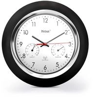 19453 Funk-wanduhr Mit Thermo-/hygrome - Mebus