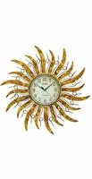 AMS Wanduhr "W9639" Quarzuhr, Metall, Sonne, Wohnzimmer, Esszimmer, K&uuml;che,