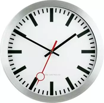 Eurotime Funk Wanduhr silber (59002-07)