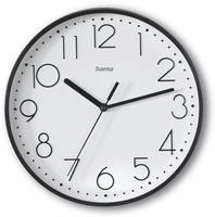 Hama Wanduhr Salina schwarz 185866 DM:22cm ger&auml;uscharm