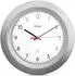 Mebus Radio wall clock 30 cm silver (19448)