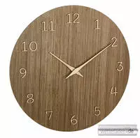 TFA Dostmann 60.3072.23 Quarz Wanduhr 29.8mm x 4.1mm x 29.8mm Holz (dunkel)