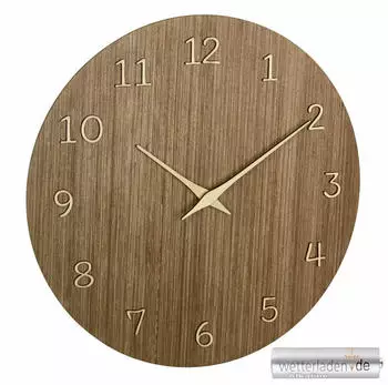 TFA Dostmann Quarz Wanduhr 29,8 cm Holz (60.3072.23)