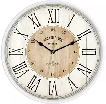 Eurotime Quarz Wanduhr 30,5 cm wei&szlig; (81748-07)