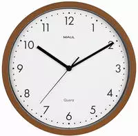 MAUL Wanduhr MAULgrain, 30 cm, Quarzuhr, ohne Batt., dark