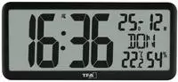 TFA 60.4525.01, TFA 60.4525.01 schwarz Digitale Funkuhr mit Raumklima