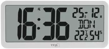 TFA Dostmann Radio wall clock 35.6 x 16.1 x 2.7 cm white (60.4525.02)
