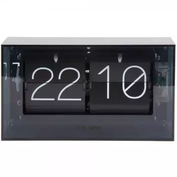 Karlsson Boxed Flip Tischuhr schwarz (KA5976BK)