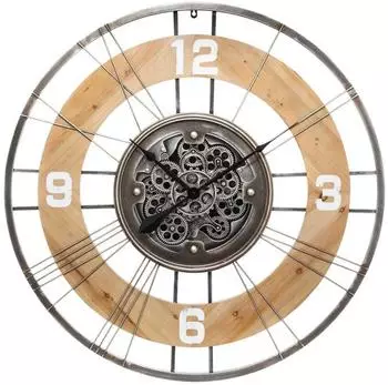 Atmosphera Lana Wanduhr Metall & Holz, &Oslash; 90cm