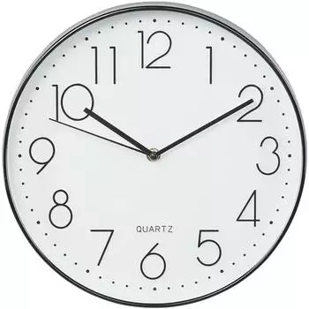 Hama Elegance Wanduhr, Quarzuhr, schwarz/wei&szlig;, &Oslash; 30cm (00186389)
