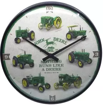 Nostalgic Art John Deere Model Chart Retro-Wanduhr, &Oslash; 31cm (51094)