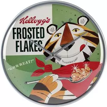 Nostalgic Art Wanduhr Kellogg's Frosted Flakes Tony Tiger, rund, Ø31cm (51047)
