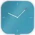 Leitz Cosy Wanduhr quadratisch, Sicherheitsglas, blau, 30cm (90170061)