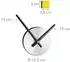 Relaxdays Wanduhr Schaumstoff Metall Bunt Leise 110 cm