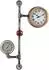 Gilde Wanduhr Abola Silberfarben 60 cm x 42 cm