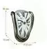 Relaxdays Wanduhr ABS Polystyrol Bronze Surreal Batteriebetrieben