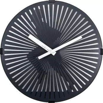 Nextime Running Man Wanduhr, schwarz, &Oslash; 30,5cm (3220)