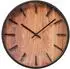 Boltze Buford Wanduhr Holzmotiv, schwarz, Ø 30cm