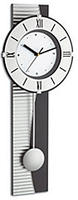 TFA Dostmann 603001 Quarz Wanduhr 230 mm x 581 mm x 120 mm Silber
