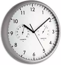 TFA Dostmann 98.1072 Wanduhr mit Thermometer und Hygrometer