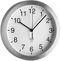 TFA 98.1091.02, TFA Funkwanduhr 98.1091 wei&szlig; silber Aluminium, &Oslash; 25,0 cm
