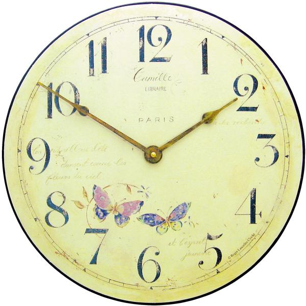 Roger Lascelles Butterfly Motif Wall Clock