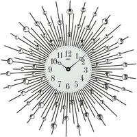 Wanduhr AMS "9380", silber (silberfarben), Wanduhren, &Oslash; 60cm, Wanduhr,
