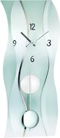 AMS Pendelwanduhr "W7246" Quarzuhr,Mineralglasgeh&auml;use,Esszimmer,Wohnzimmer,Made in