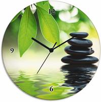 Artland Wanduhr "Zen Steinpyramide auf Wasseroberfl&auml;che" wahlweise mit Quarz- oder