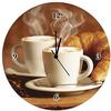 Artland Wanduhr »Dampfender Cappuccino und Croissant«