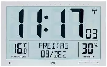 Mebus 52826 weiß Funk-Wanduhr - - Jetzt bei  bestellen