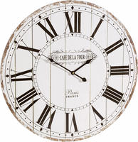 OTTO home Wanduhr ""Cafe de la tour"" r&ouml;mische Ziffern, rund, &Oslash; 60 cm,...