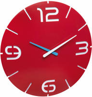 TFA Dostmann 60.3047.05 Quarz Wanduhr 35cm x 35mm Rot