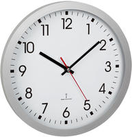 TFA-Dostmann 60.3522.02 Wanduhr Quarzwanduhr Rund Silber (60.3522.02)