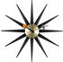 Vitra Sunburst Clock schwarz/messing (20125305)