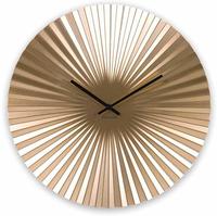Karlsson Wanduhr, Gold, Metall, Rund, 40x40x3.5 cm, CE, Dekoration, Uhren,...