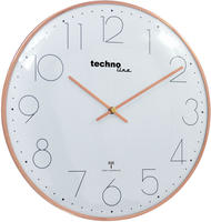 Technoline - Techno Line Wt 8235 Gold Optik Funk Wanduhr 350 Mm X 25 Mm Ros&eacute;gold